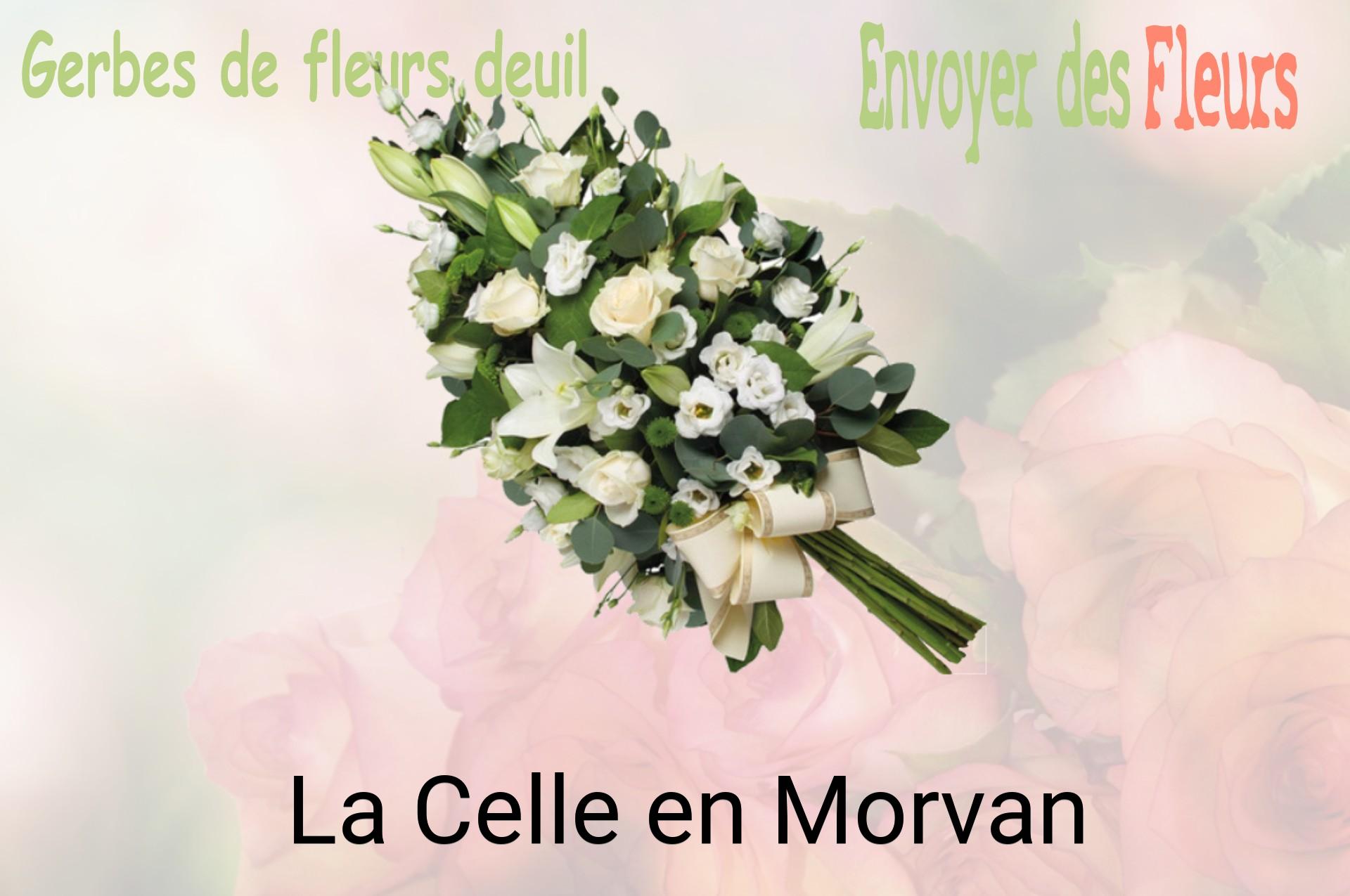 Gerbe de fleurs de deuil livrée à La Celle-en-Morvan